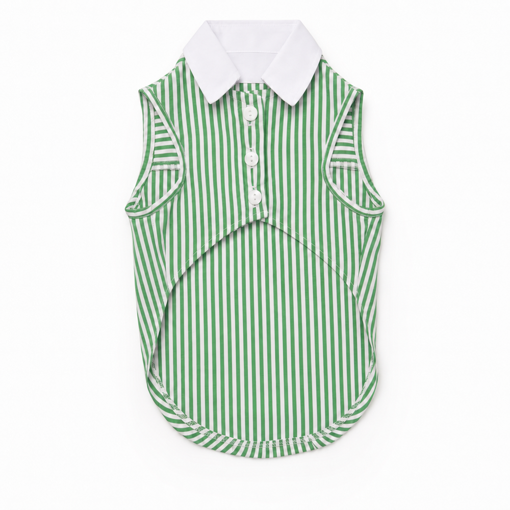 Camisa Monaco KOVA para perro color Verde — vista 2