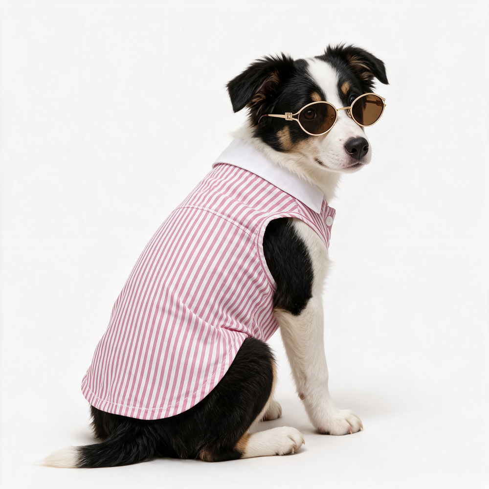 Camisa Monaco KOVA para perro color Rosa