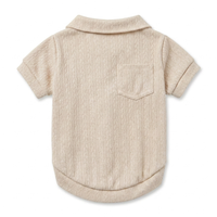 Camisa Portofino KOVA para perro color Hueso — vista 2