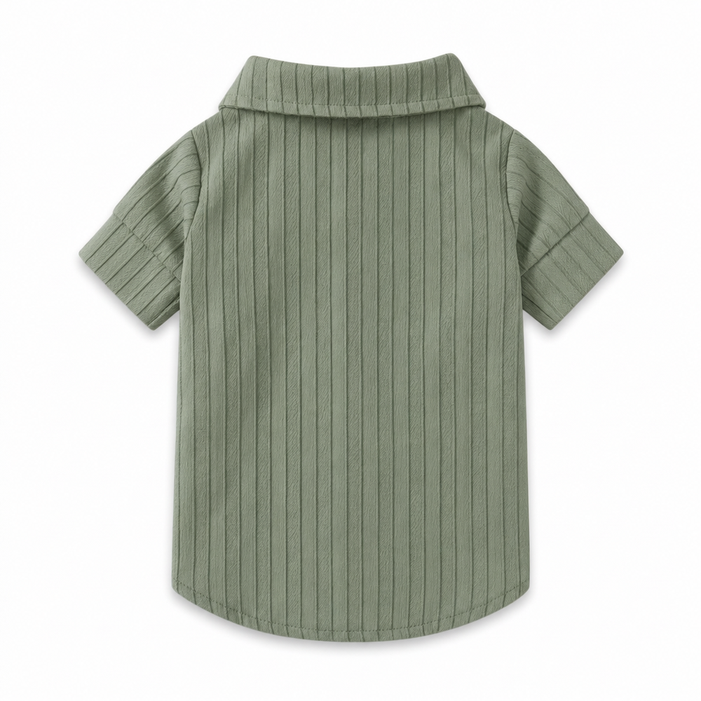 Camisa Canalé KOVA para perro color Verde — vista 2