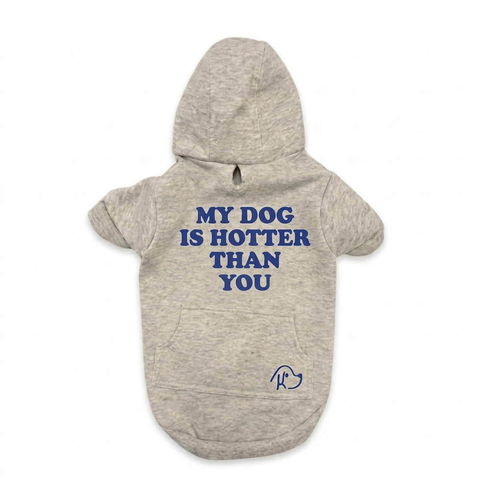 Hoodie Gris — My Dog Is Hotter Than You