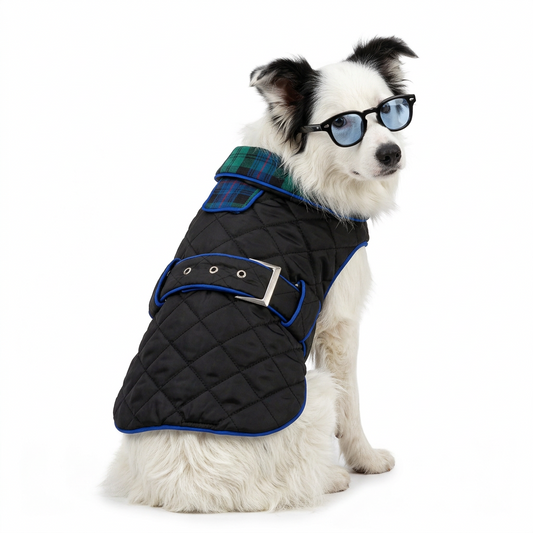 Chaleco azul marino para perro KOVA Sheldon – acolchado ligero y cómodo