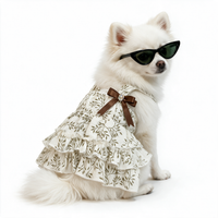 Vestido Lazo de Hojas KOVA para perro color Blanco