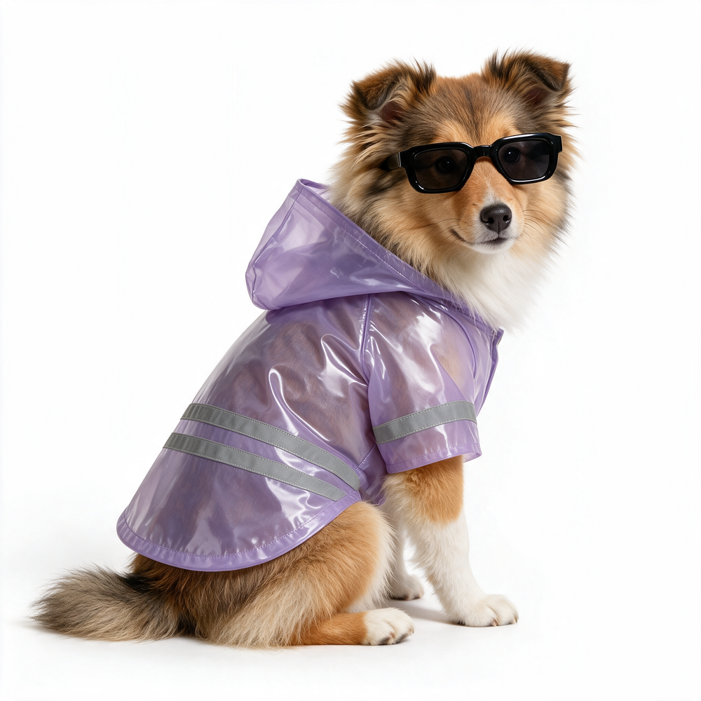 Impermeable KOVA para perro color Morado