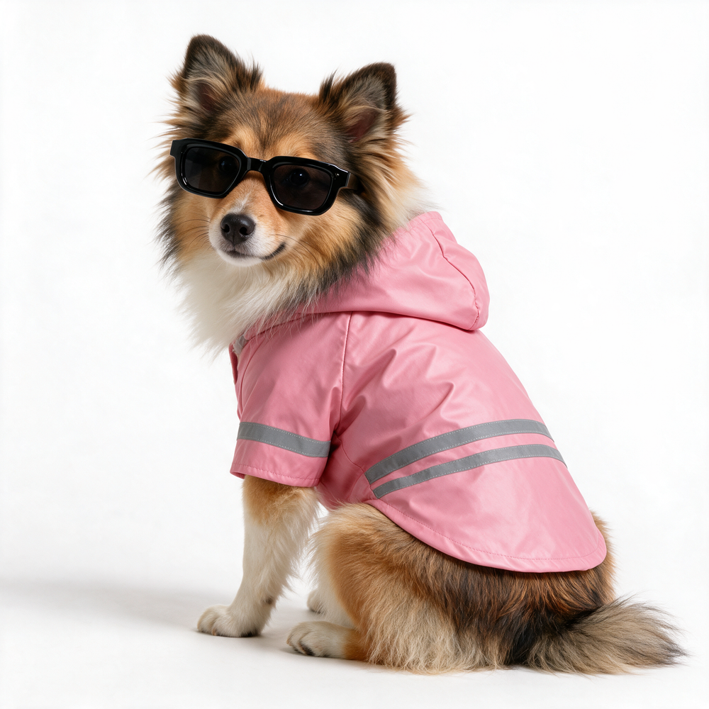 Impermeable KOVA para perro color Rosa