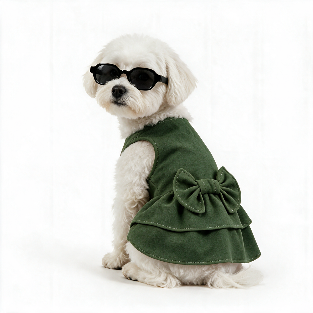 Vestido Park Avenue KOVA para perro color Verde