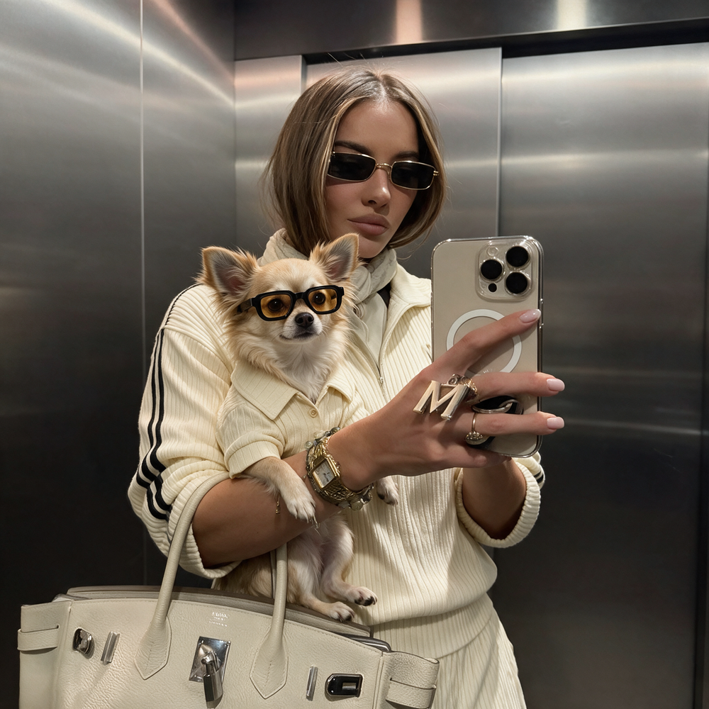 Camisa Canalé KOVA para perro color Amarillo — vista 2