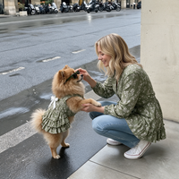 Vestido Lazo de Hojas KOVA para perro color Verde — vista 3