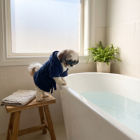 Bata de Baño KOVA para perro color Navy — vista 3